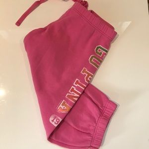 VS Pink Capri sweatpants